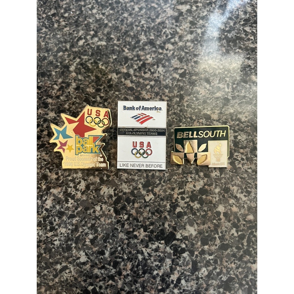 Vintage Olympic‎ pins 🏅Ball Park- Bank Of America- Bellsouth